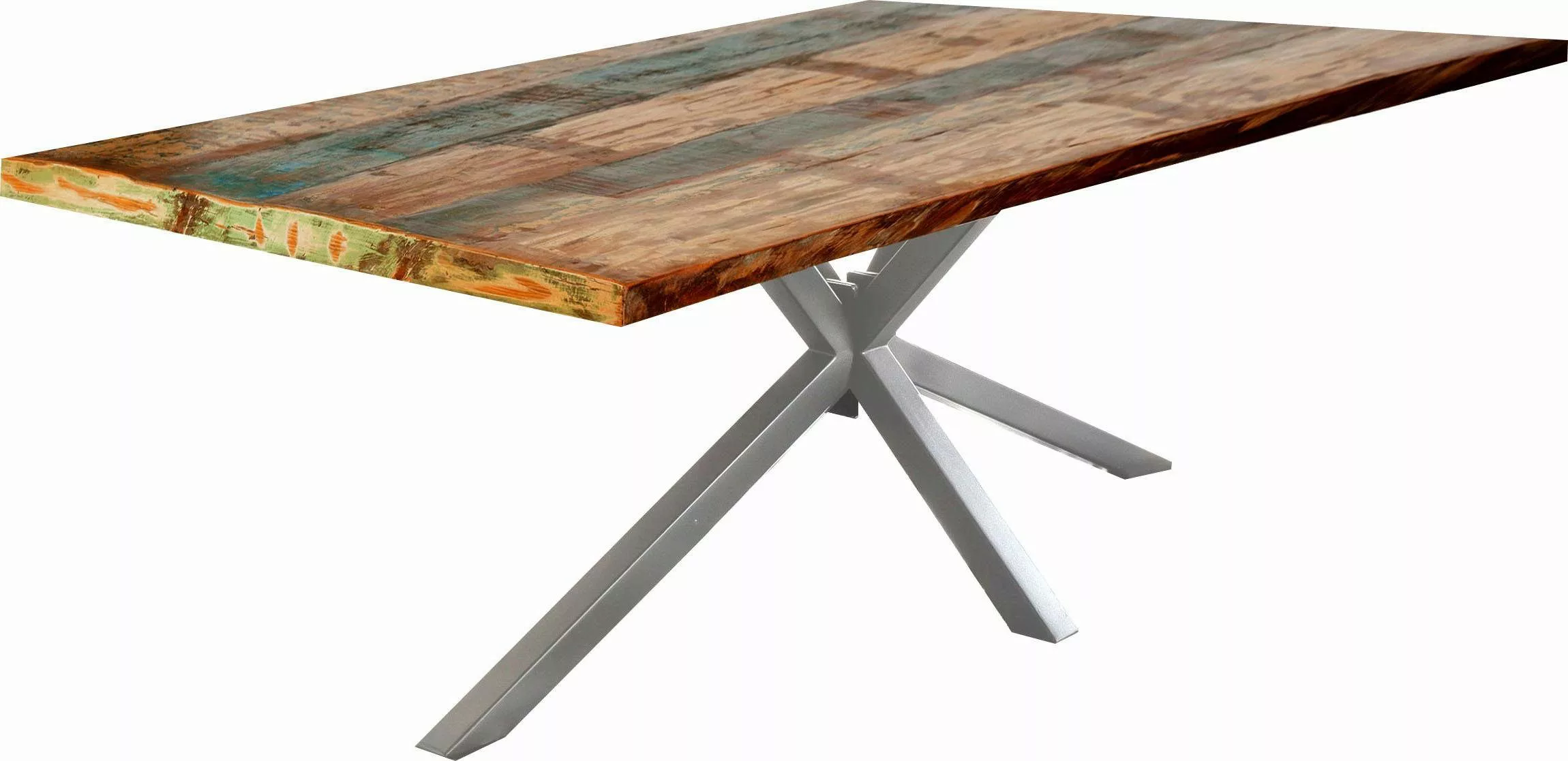 SIT Esstisch »Tops&Tables«, mit Tischplatte aus Altholz mit Farbresten günstig online kaufen