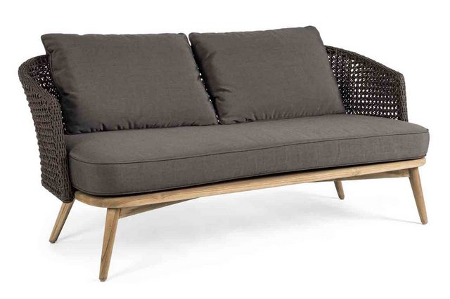 Bizzotto Gartensofa 2,5 Sitzer Sofa Ninfa inkl. Kissen, Dunkelbraun günstig online kaufen