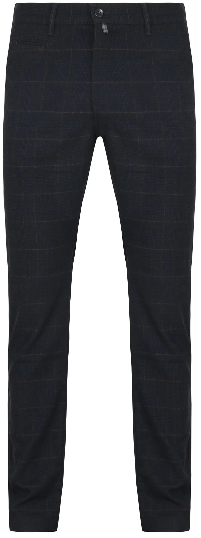 Pierre Cardin Hose Tartan Marineblau - Größe W 34 - L 32 günstig online kaufen