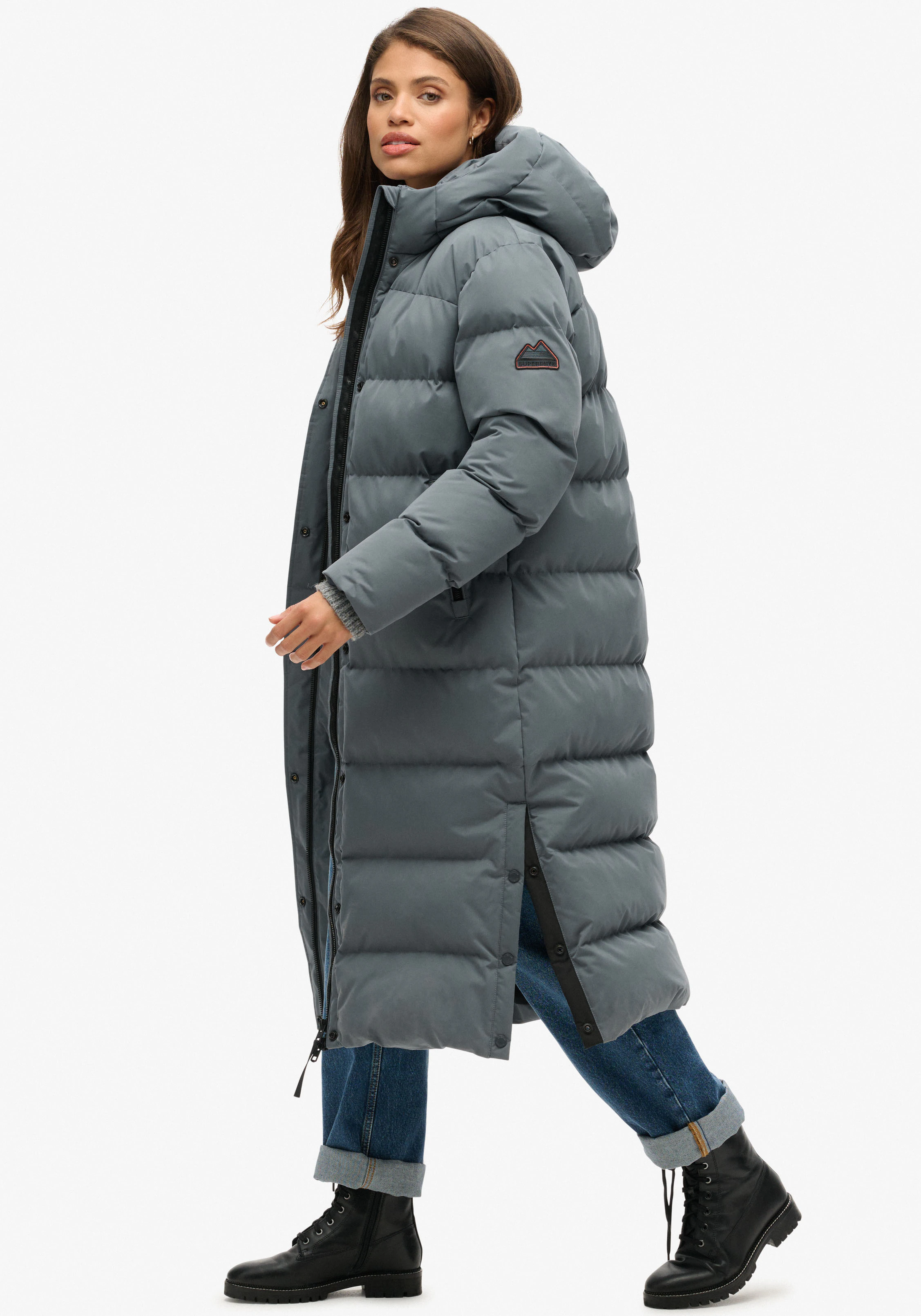 Superdry Steppjacke MICROFIBRE LONGLINE PUFFER JKT günstig online kaufen