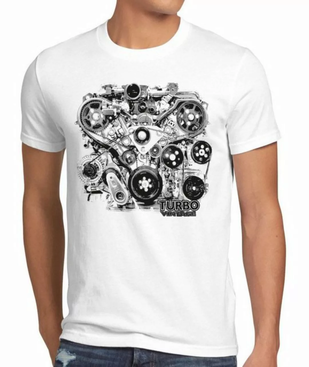 style3 Print-Shirt Herren T-Shirt Turbo Vintage Muscle Car Auto mustang mot günstig online kaufen