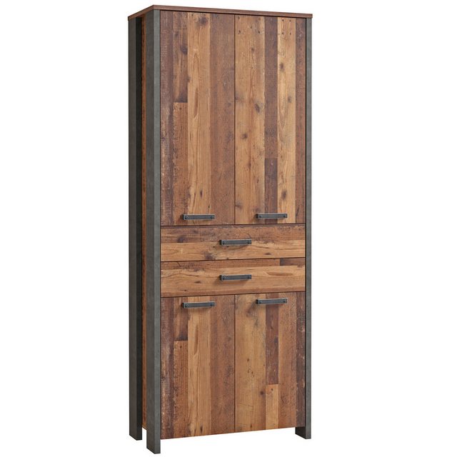 expendio Aktenschrank Cedric 100 Old Wood Vintage Nb. / Betonoptik dunkelgr günstig online kaufen