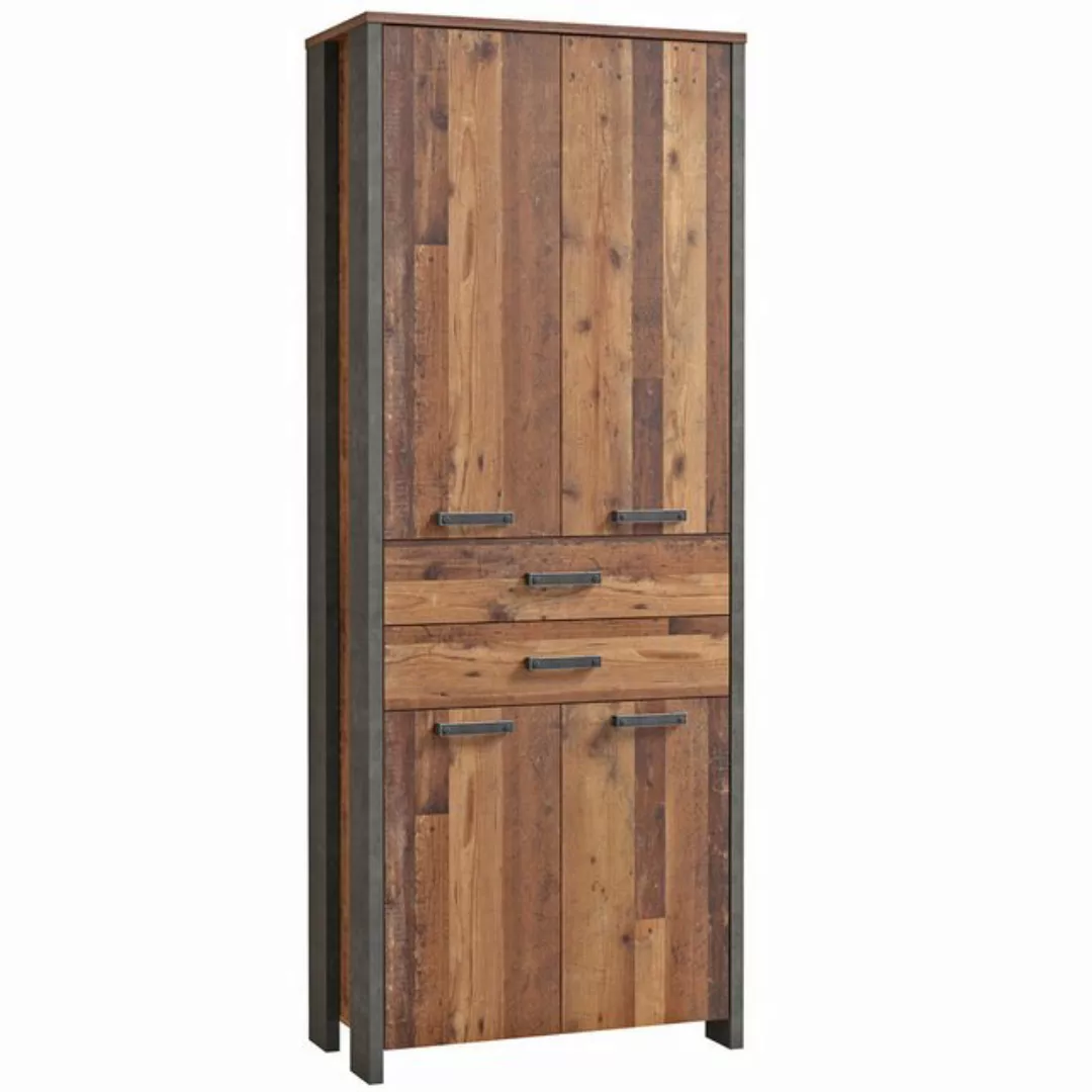 expendio Aktenschrank Cedric 100 Old Wood Vintage Nb. / Betonoptik dunkelgr günstig online kaufen