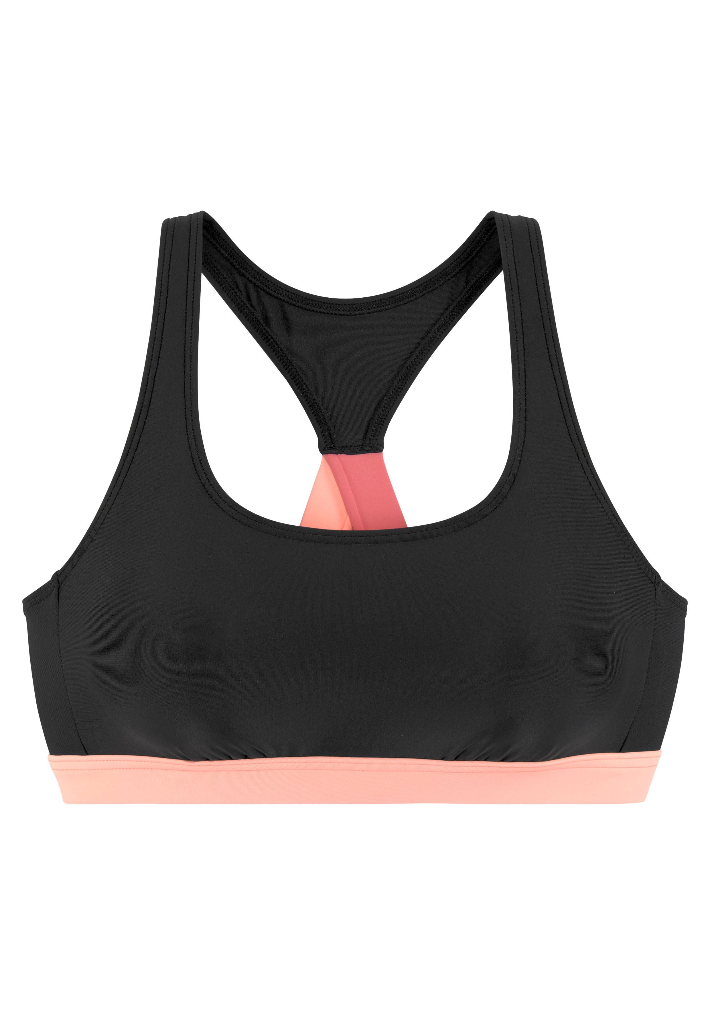 LASCANA ACTIVE Bustier-Bikini-Top "Janni", mit kontrastfarbenen Details günstig online kaufen