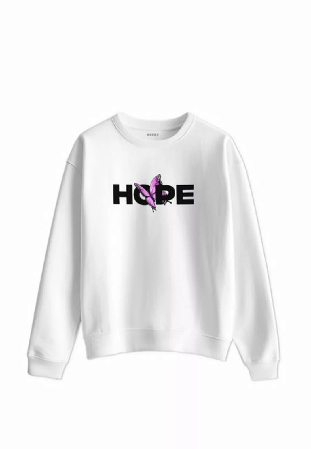 Novux Sweater HOPE Damen Sweatshirt farbe Weiß günstig online kaufen