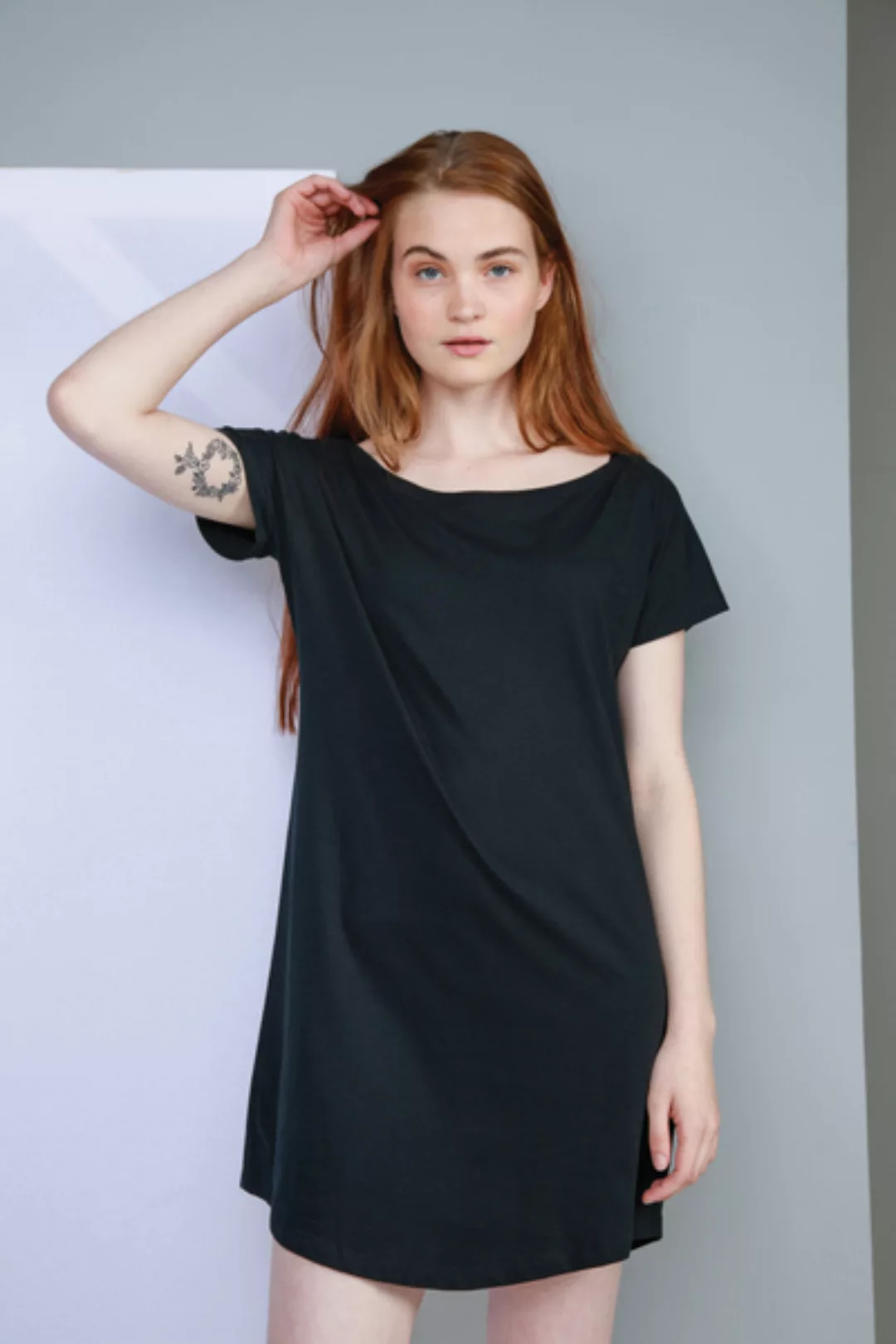 Damen Top Langes T-shirt T-shirt Kleid Strandshirt Nachthemd günstig online kaufen