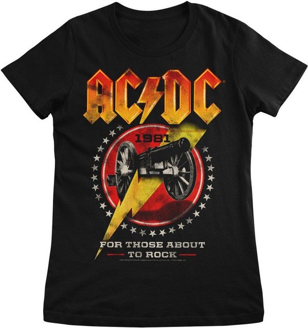 AC/DC T-Shirt 1981 For Those About To Rock Girly Tee günstig online kaufen