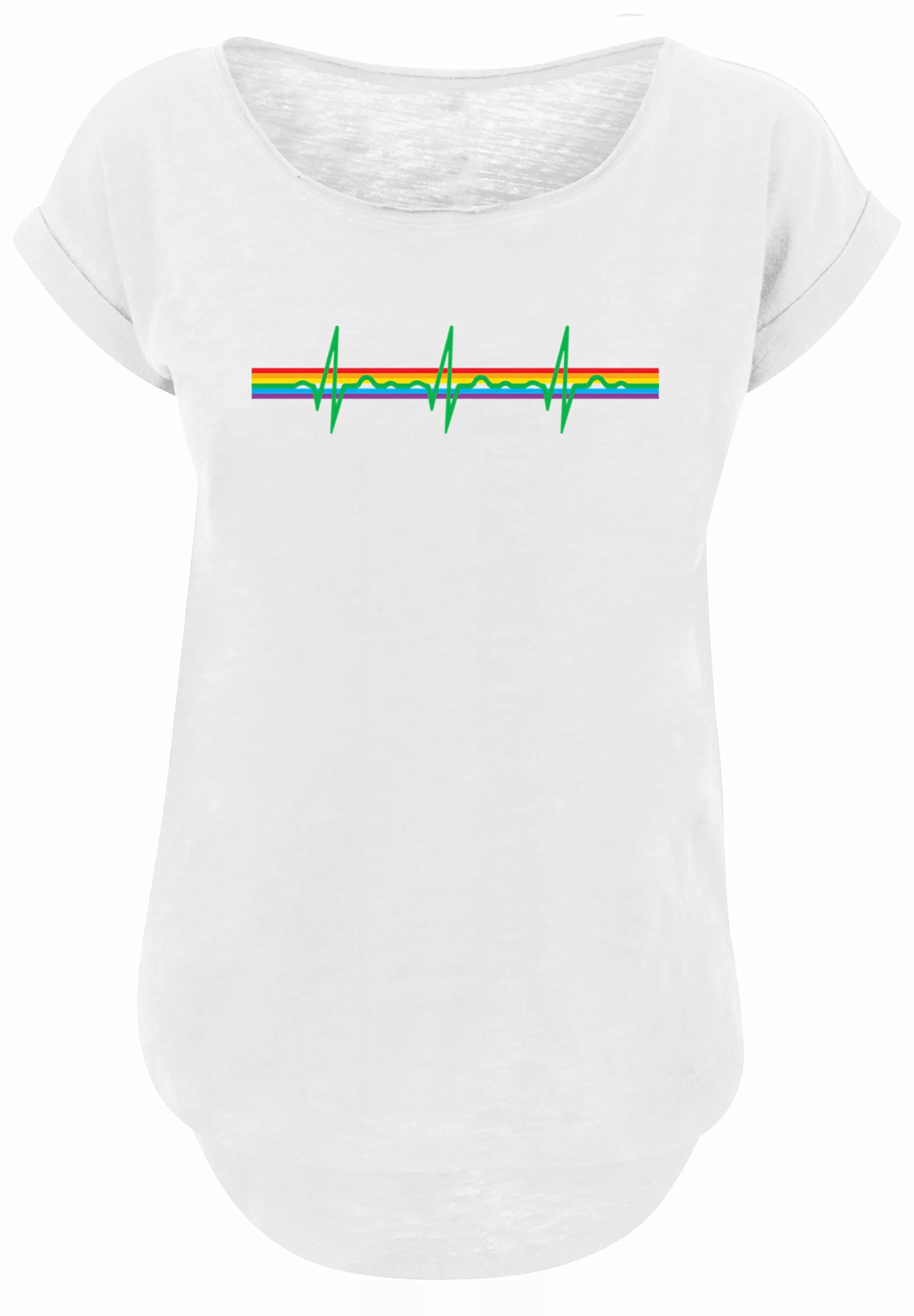 F4NT4STIC T-Shirt "Pink Floyd Prism Heartbeat Rainbow Regenbogen", Print günstig online kaufen