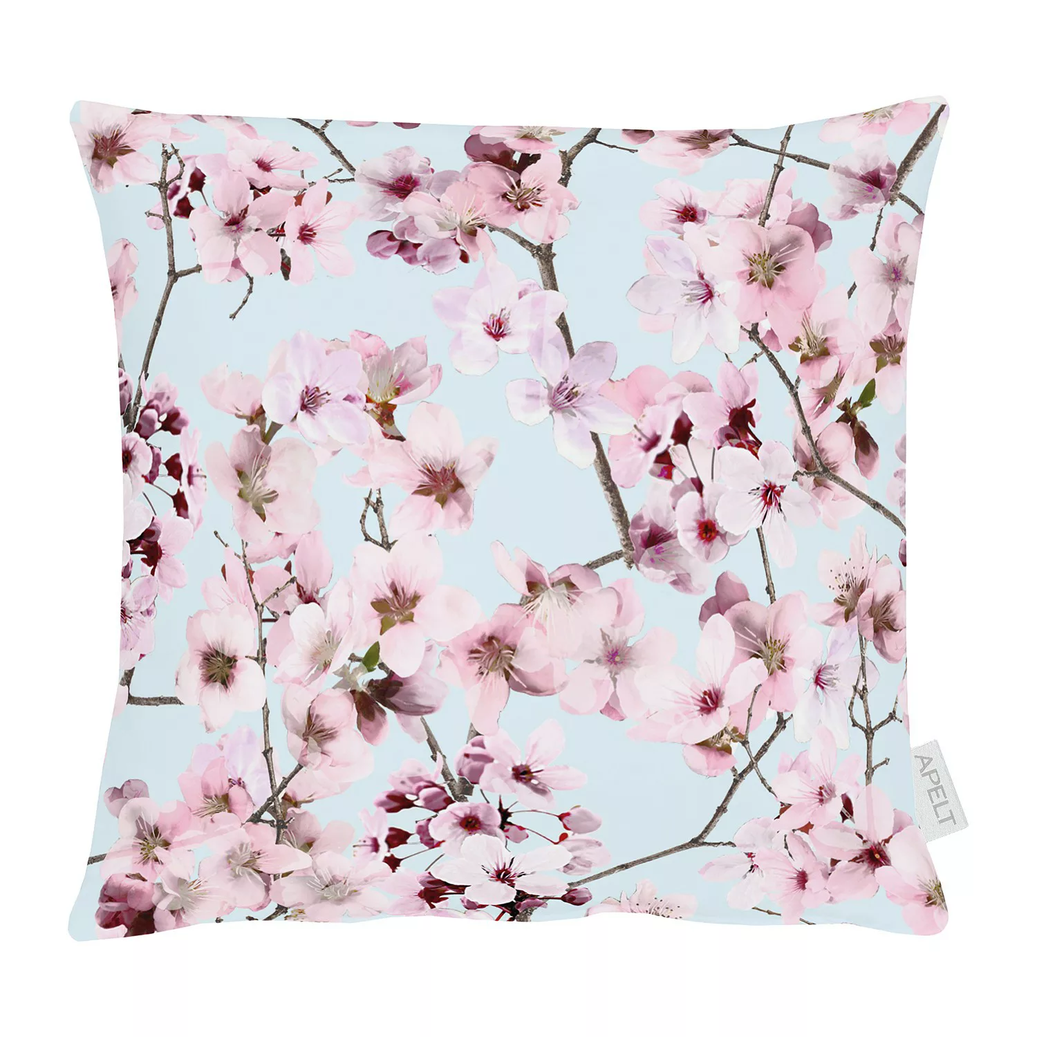 Kissen 'Kirschblüten' inkl. Füllung grau 48x48 günstig online kaufen