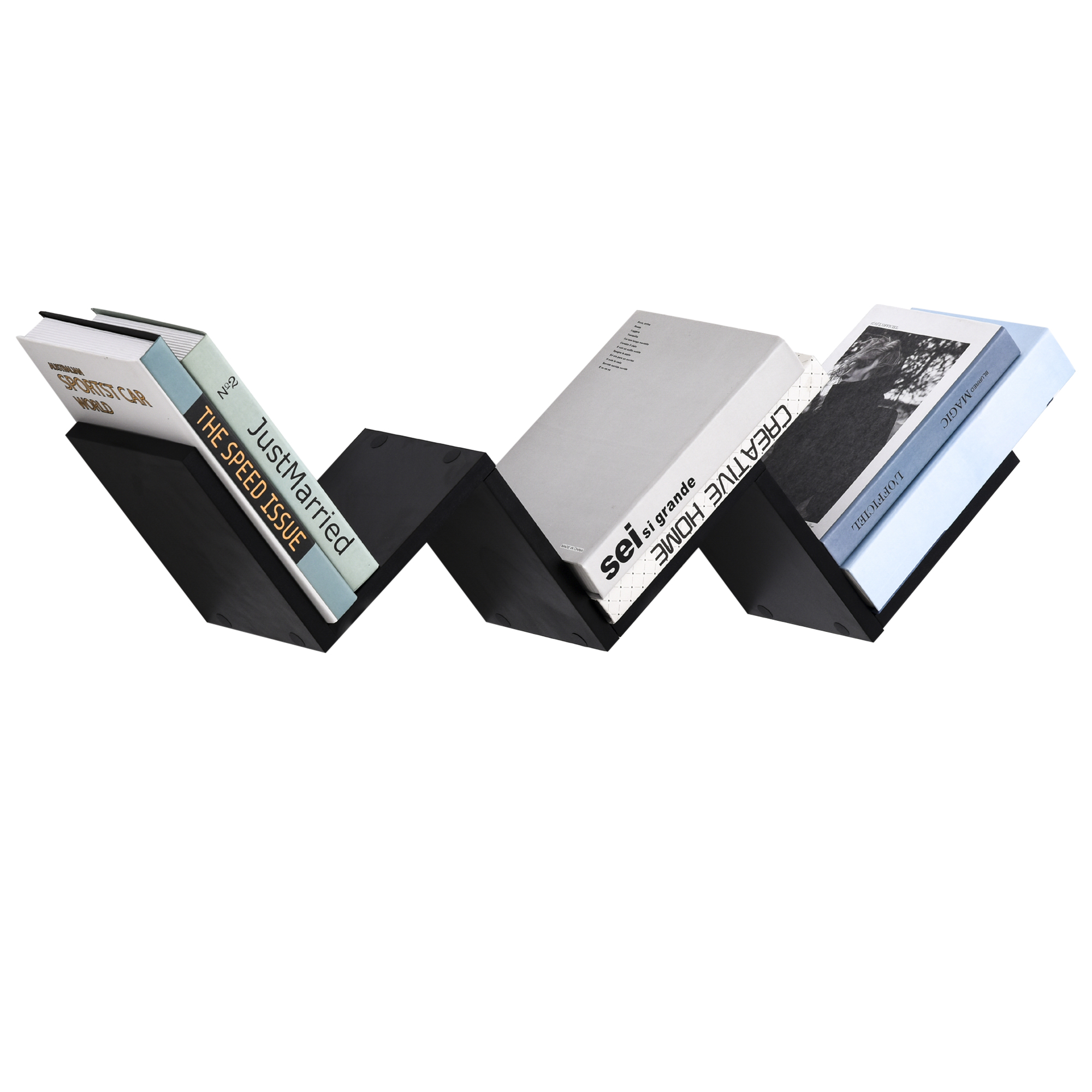 HOMCOM Wandregal - zeitgenössisches V-Design - inkl. Befestigungsset - schw günstig online kaufen