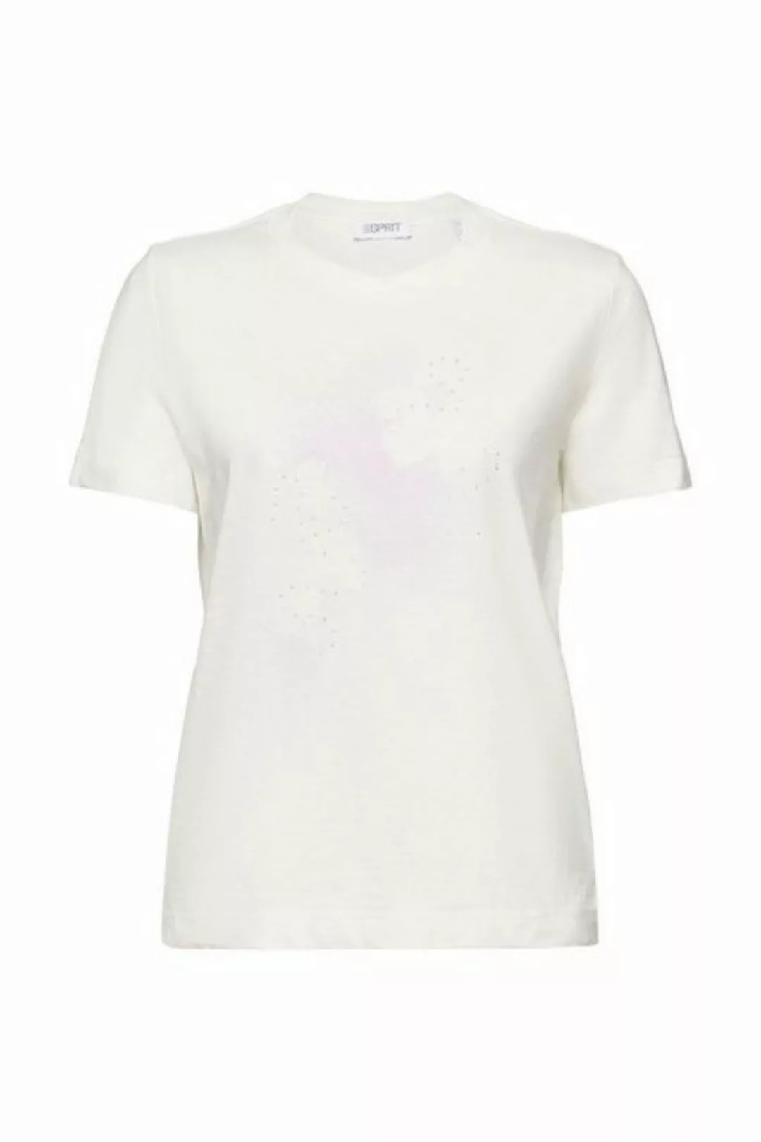 Esprit T-Shirt Slub-T-Shirt mit Print (1-tlg) günstig online kaufen