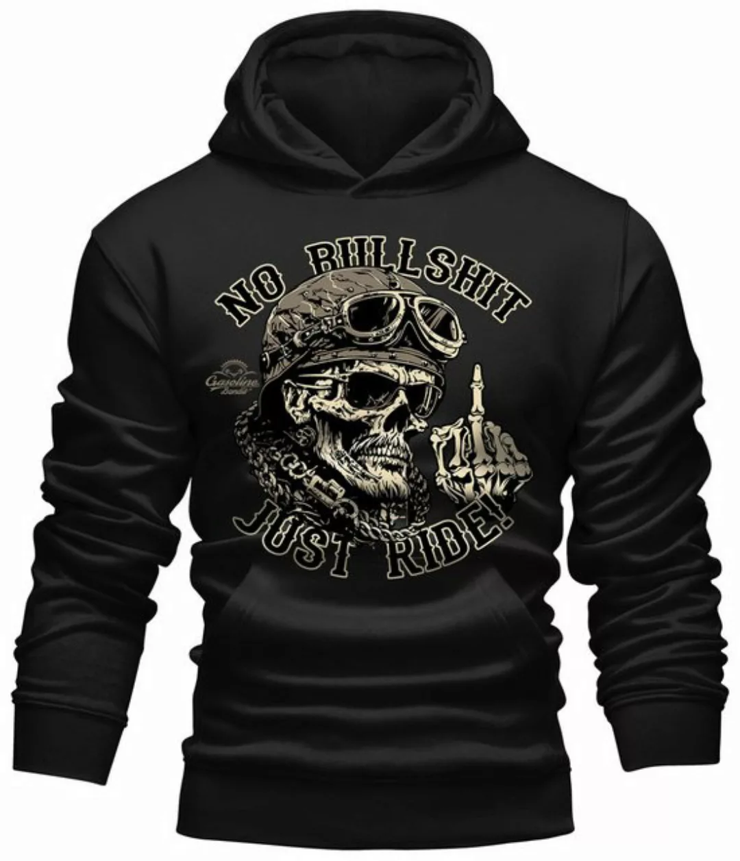 GASOLINE BANDIT® Kapuzensweatshirt Hoodie für Biker Racer Motorradfahrer - günstig online kaufen