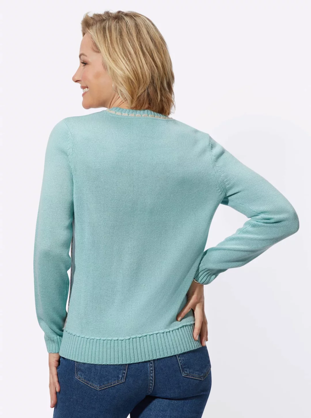 Classic Basics Rundhalspullover "Intarsienpullover" günstig online kaufen