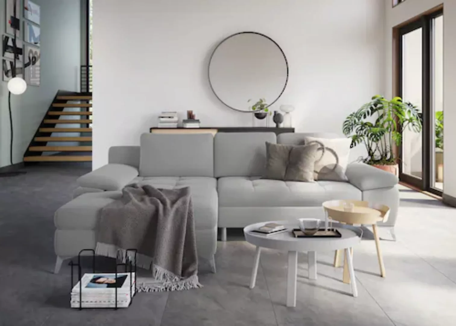 sit&more Ecksofa »Latigo L-Form«, mit Recamiere, wahlweise mit Bettfunktion günstig online kaufen