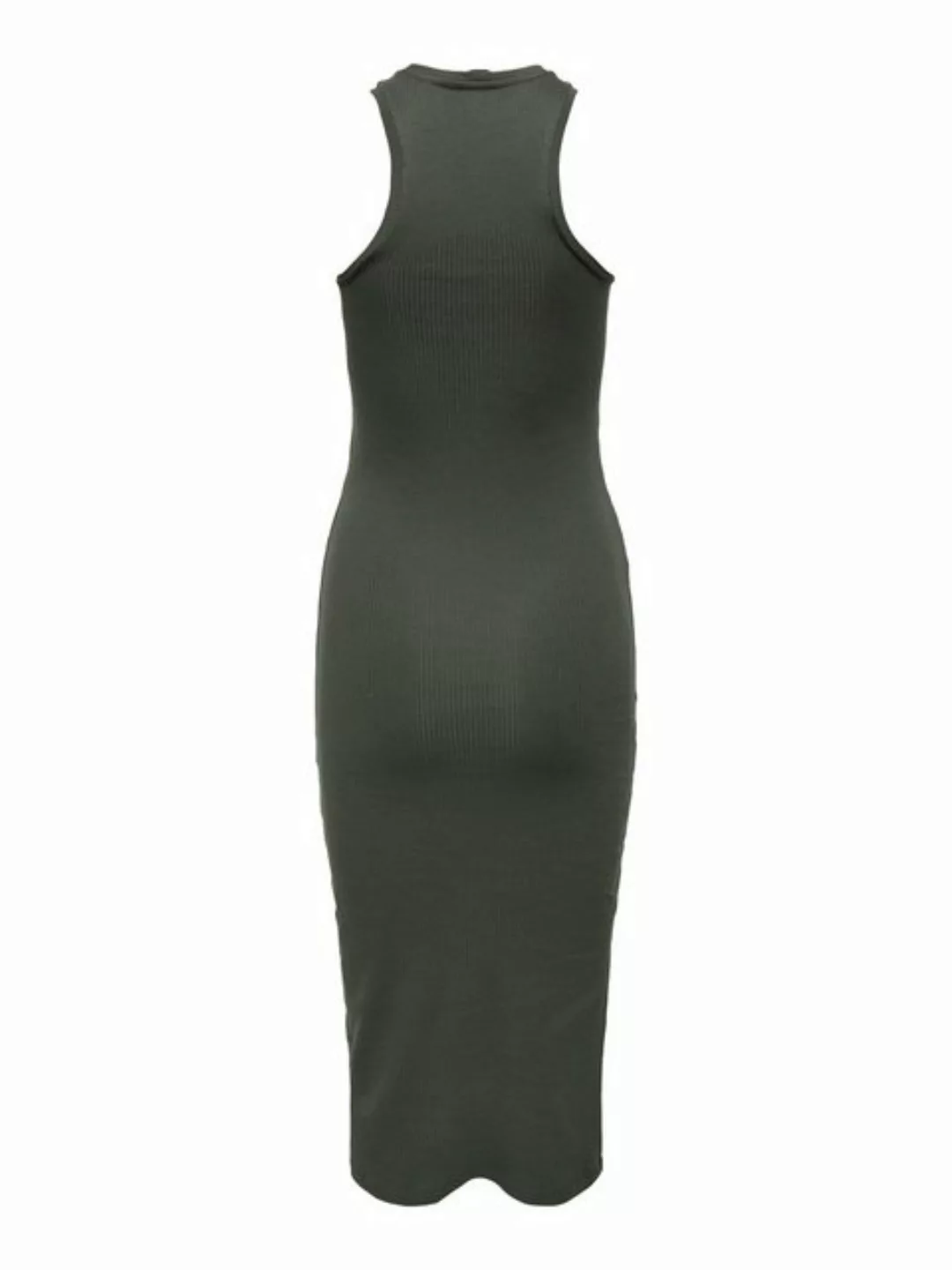 ONLY Shirtkleid Figurbetontes Bodycon-Kleid Geripptes Midi Dress Ärmellos ( günstig online kaufen