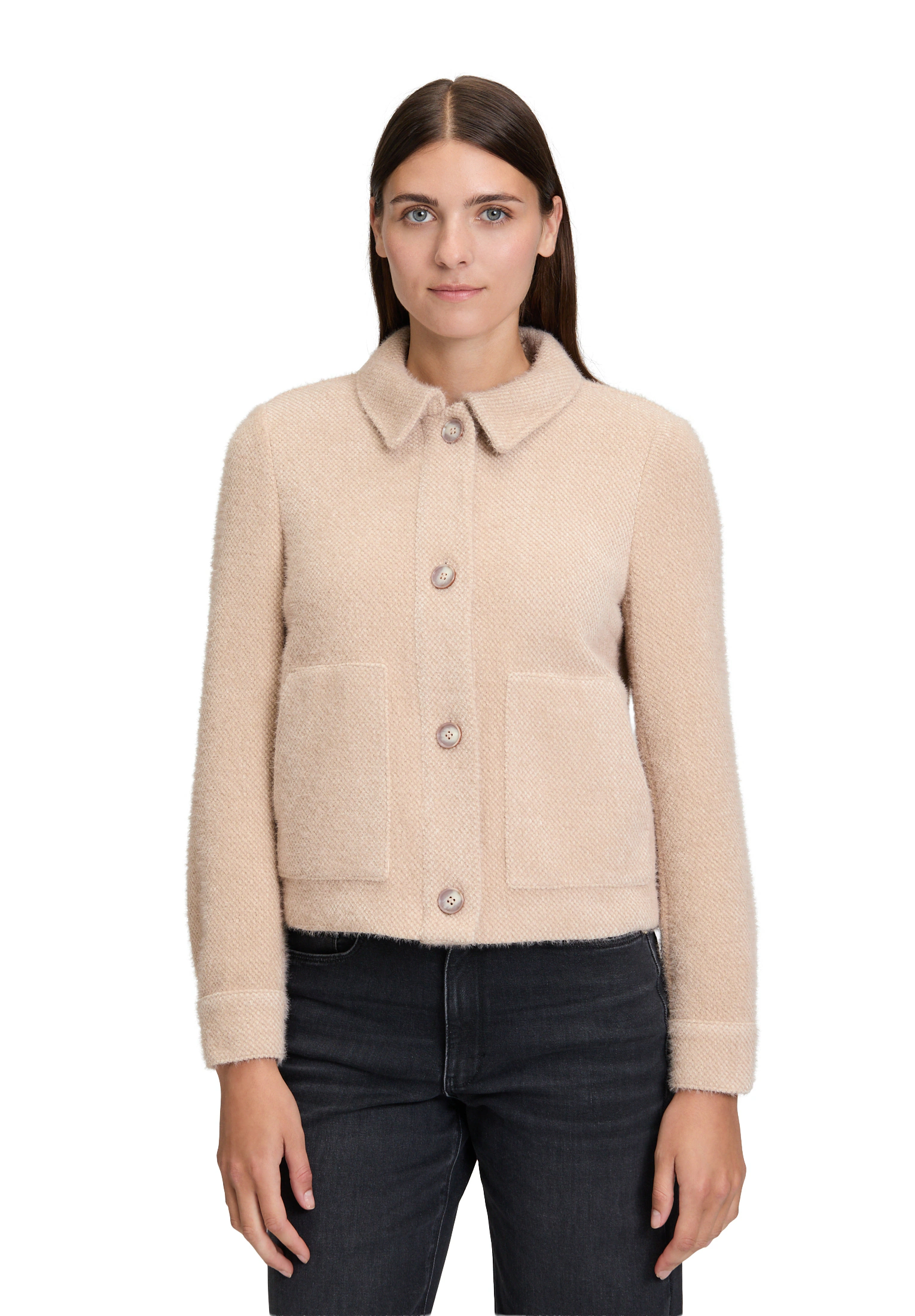 Cartoon Jackenblazer "Cartoon Damen Casual-Jacke mit aufgesetzten Taschen" günstig online kaufen