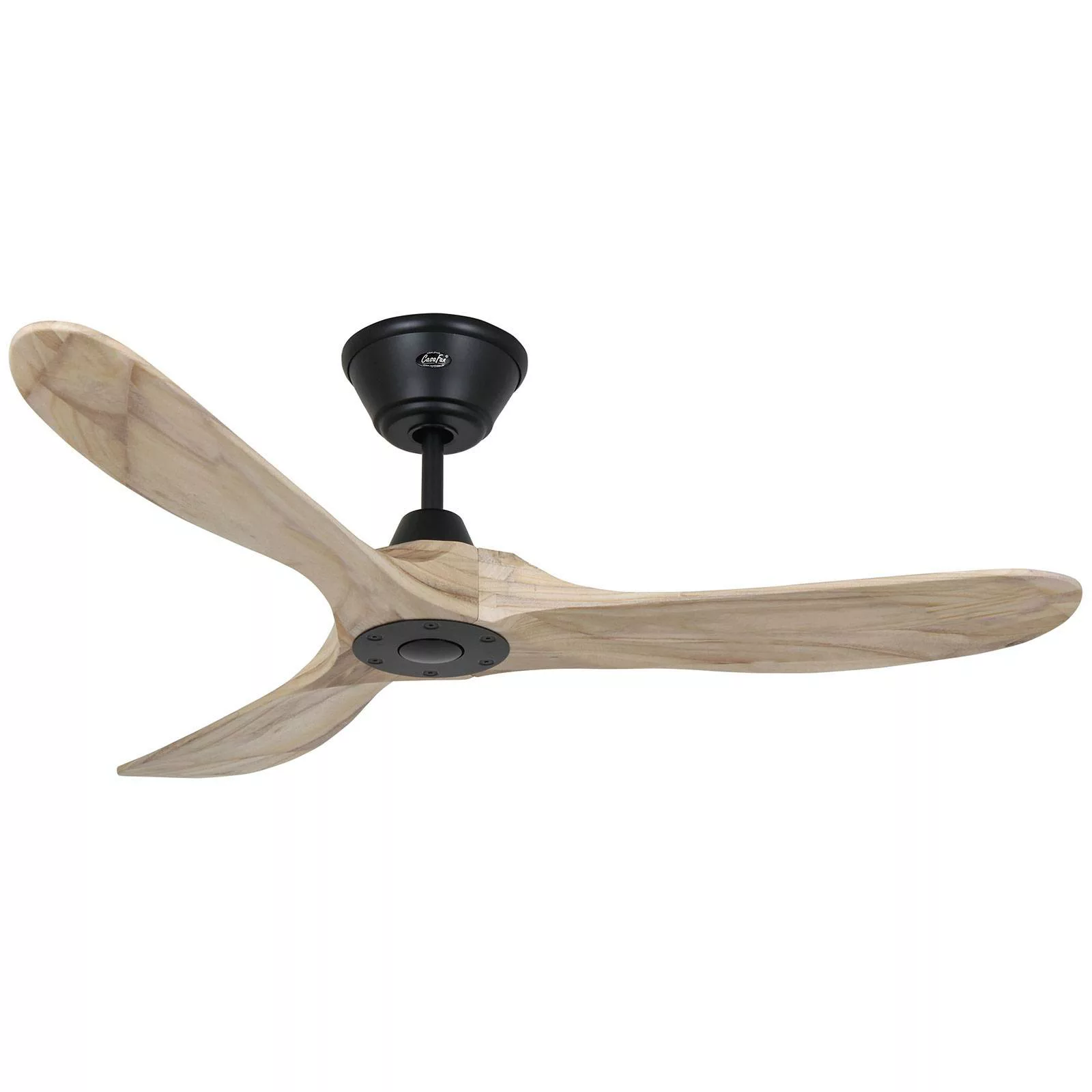 Deckenventilator Eco Genuino 122 schwarz/Holz hell günstig online kaufen