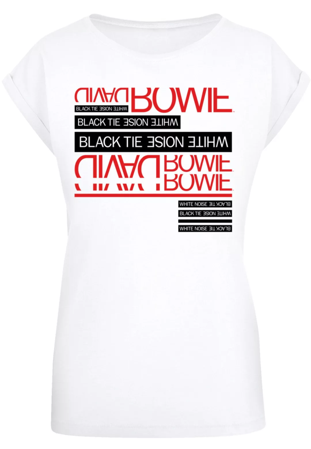 F4NT4STIC T-Shirt "David Bowie Black Tie White Noise", Print günstig online kaufen