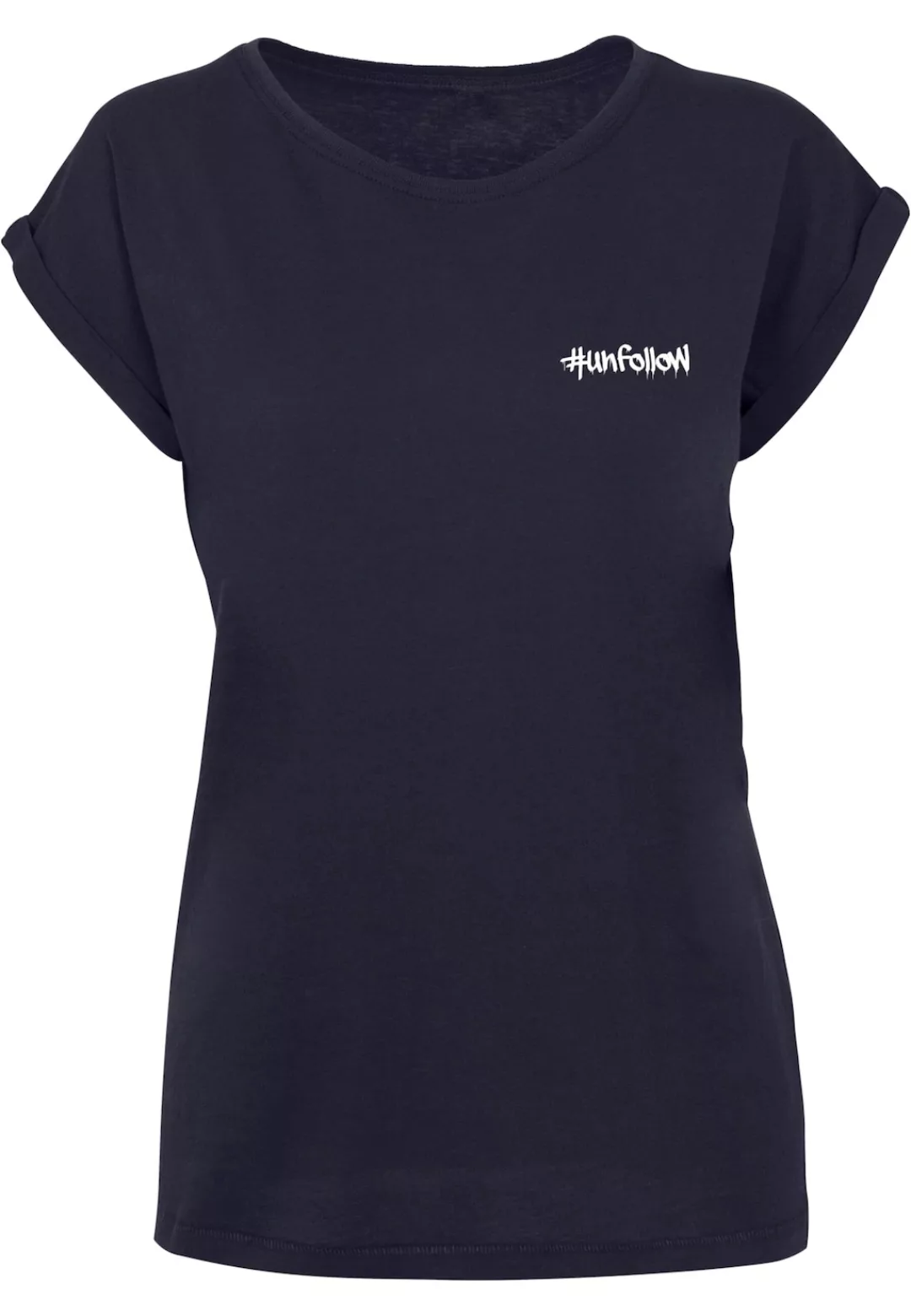 Merchcode T-Shirt "Merchcode Damen Ladies Unfollow Extended Shoulder Tee" günstig online kaufen