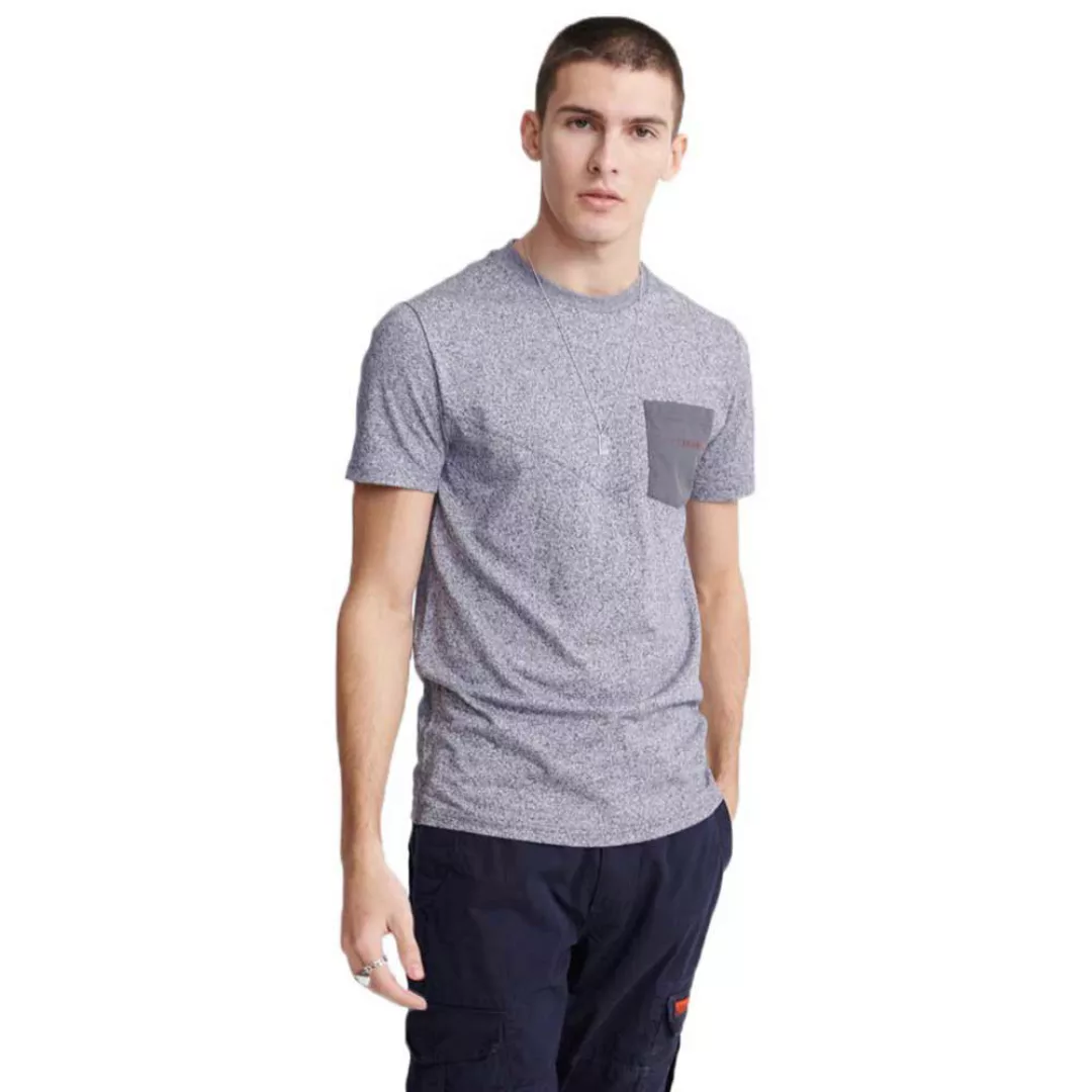 Superdry Urban Tech Nylon Pocket Kurzarm T-shirt L Digital Grey Grit günstig online kaufen