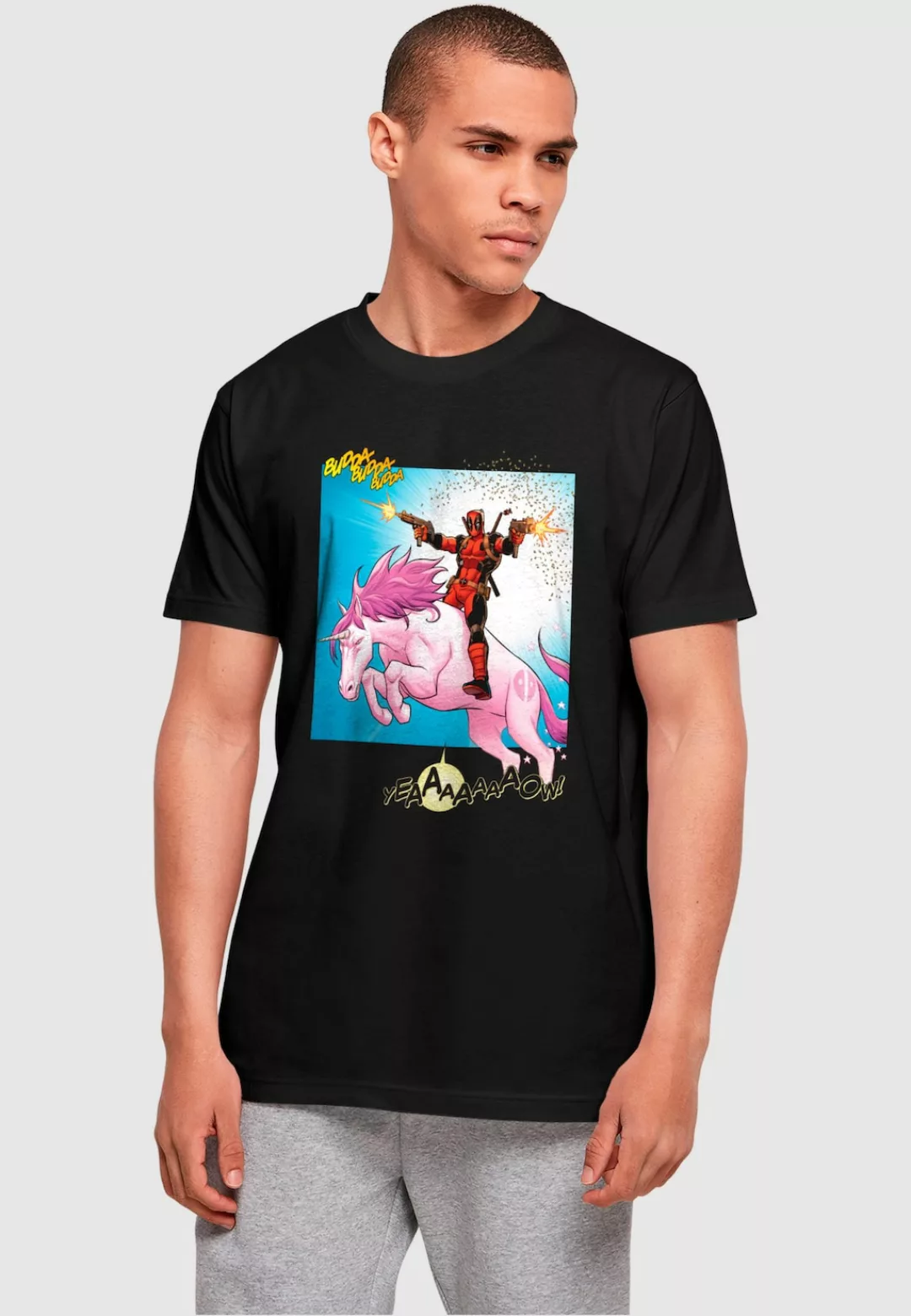 ABSOLUTE CULT T-Shirt "ABSOLUTE CULT Herren Deadpool - Unicorn Battle T-Shi günstig online kaufen