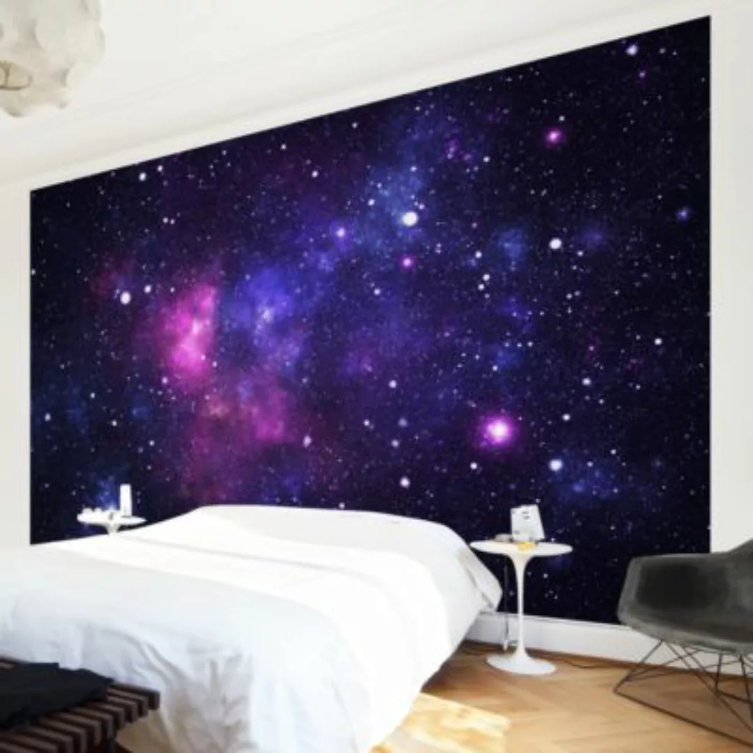 Bilderwelten Fototapete Galaxie violett Gr. 288 x 190 günstig online kaufen