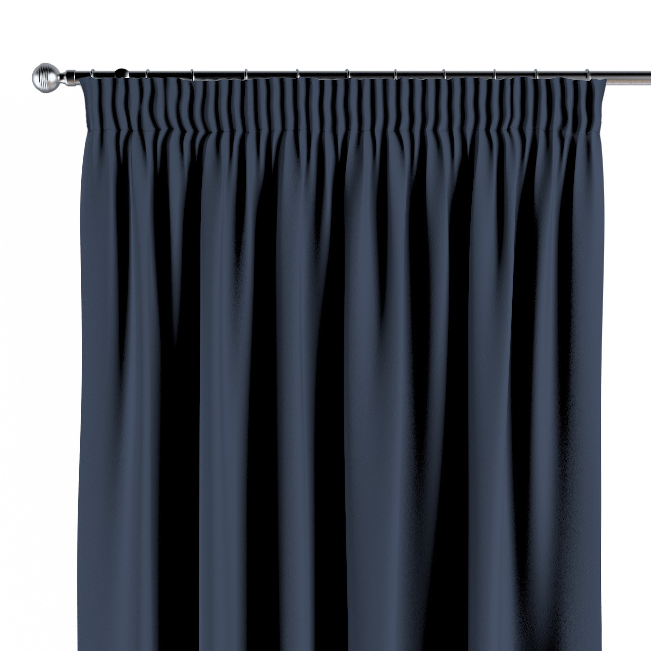 Vorhang mit Kräuselband, dunkelblau, Blackout (verdunkelnd) (269-16) günstig online kaufen