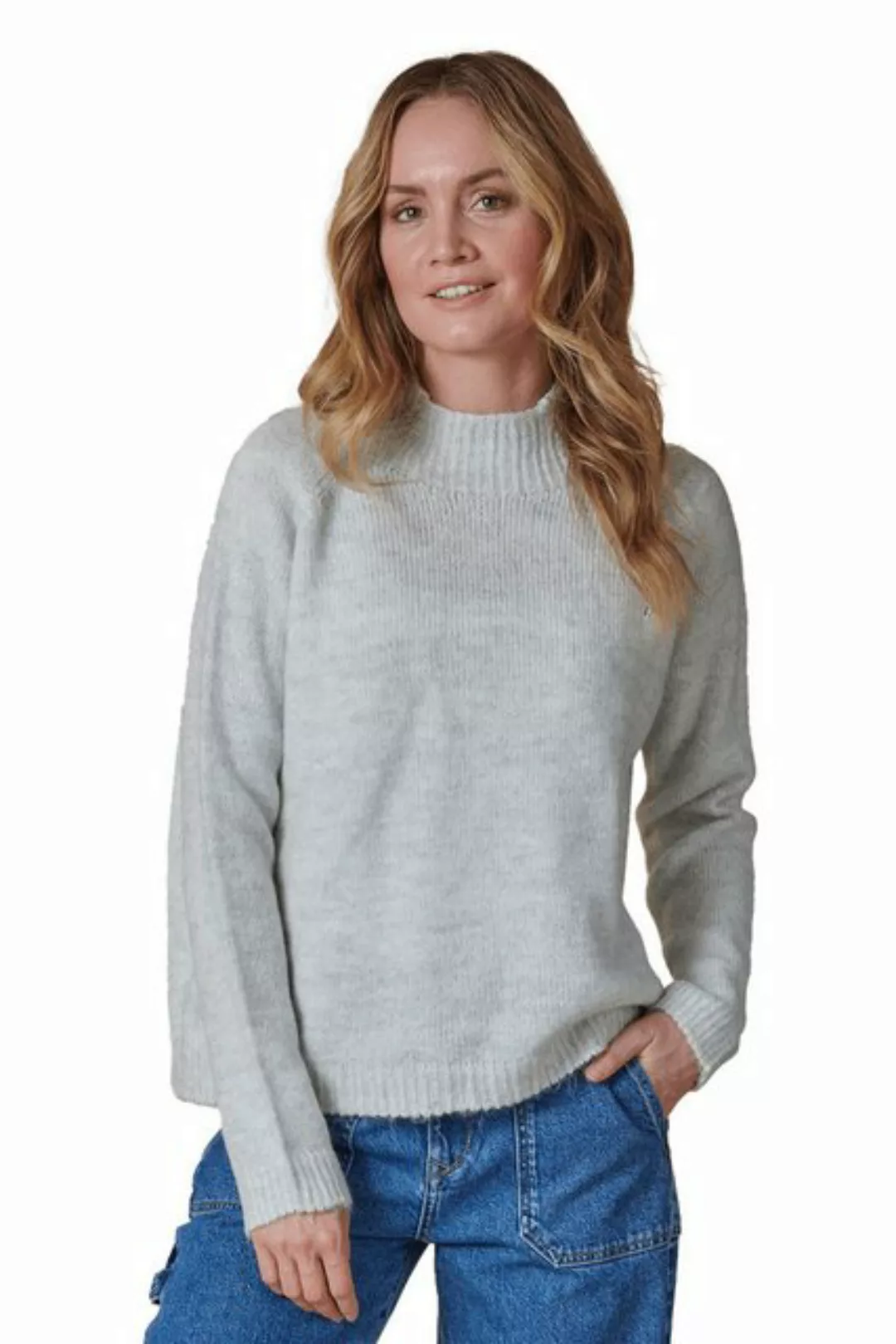 Zhrill Strickpullover Strickpullover ZHAINO Grau Care Label vor dem Waschen günstig online kaufen