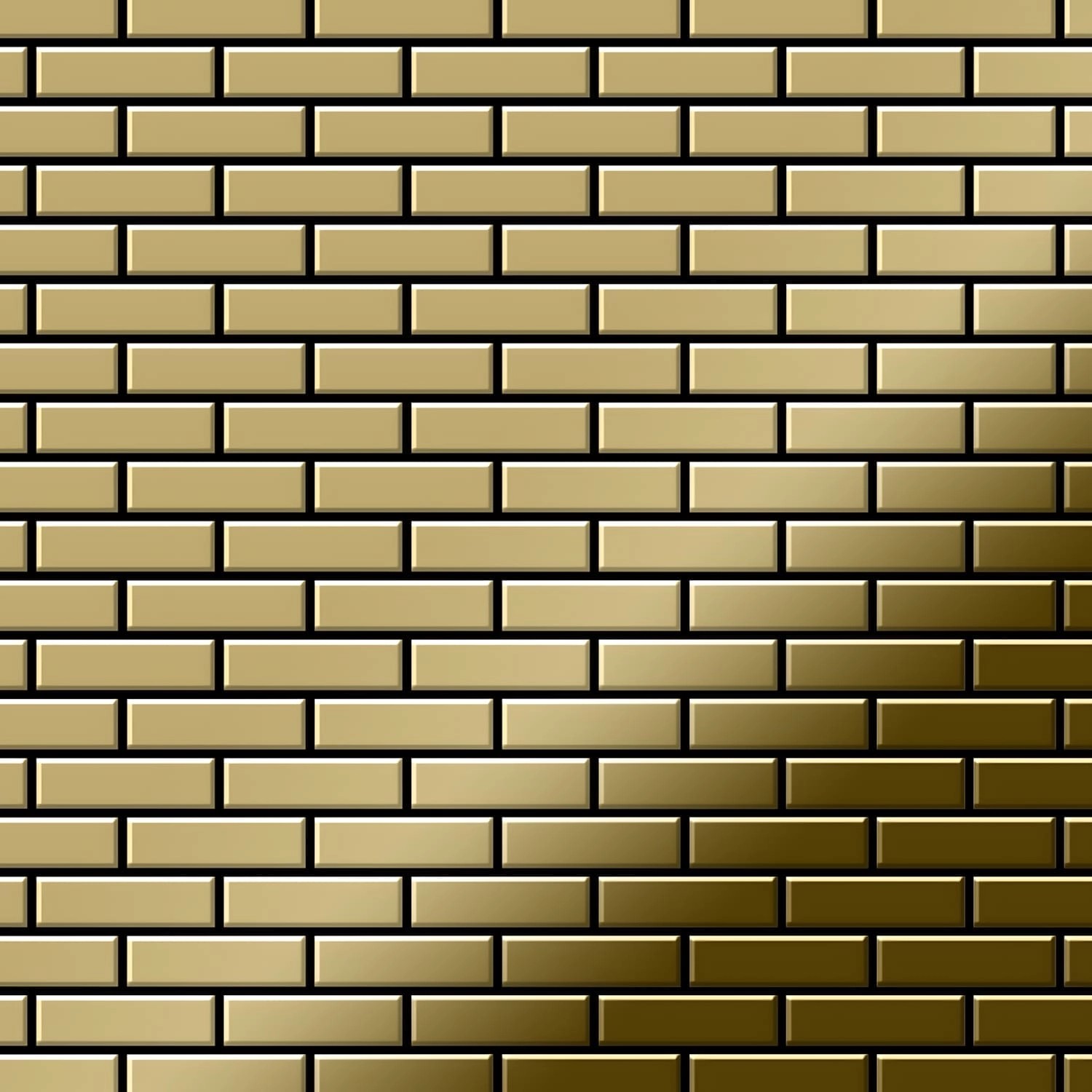 ALLOY Mosaik Fliese Massiv Metall Titan Hochglänzend Gold 1,6mm Stark Pk-ti günstig online kaufen