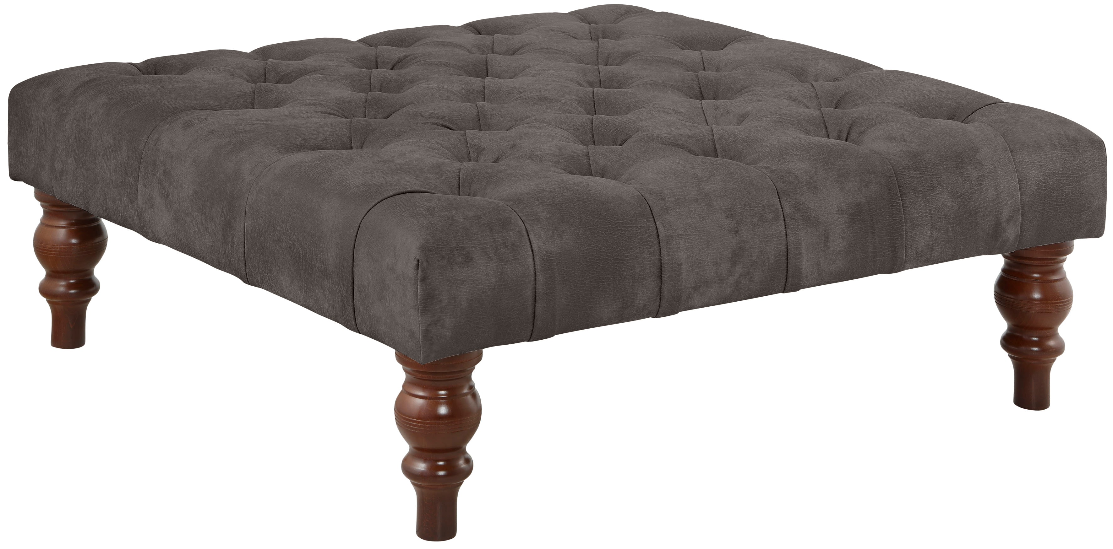 Home affaire Polsterhocker "Chesterfield", mit Knopfheftung, auch in Leder günstig online kaufen