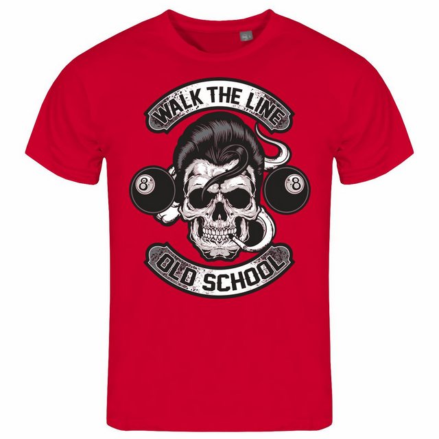 deinshirt Print-Shirt Herren T-Shirt Walk the line Funshirt mit Motiv günstig online kaufen