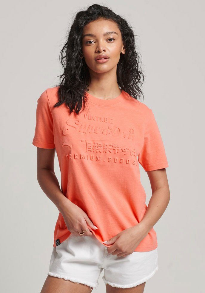 Superdry Rundhalsshirt EMBOSSED VL T SHIRT günstig online kaufen