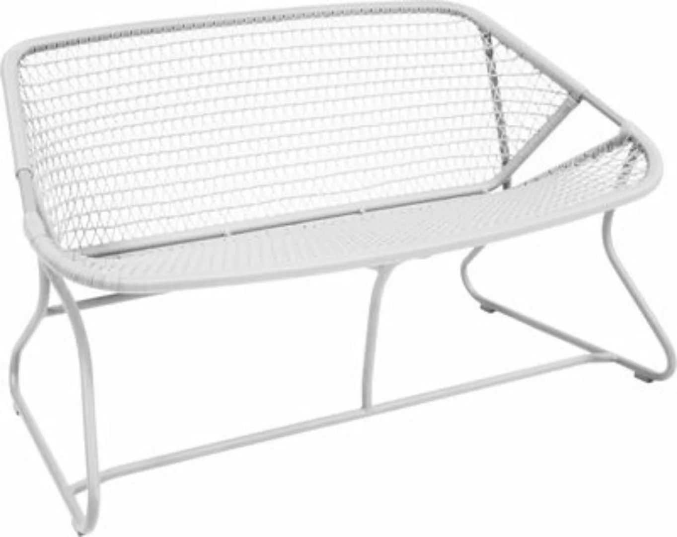 Gartensofa 2-Sitzer Sixties plastikmaterial weiß - Fermob - Weiß günstig online kaufen