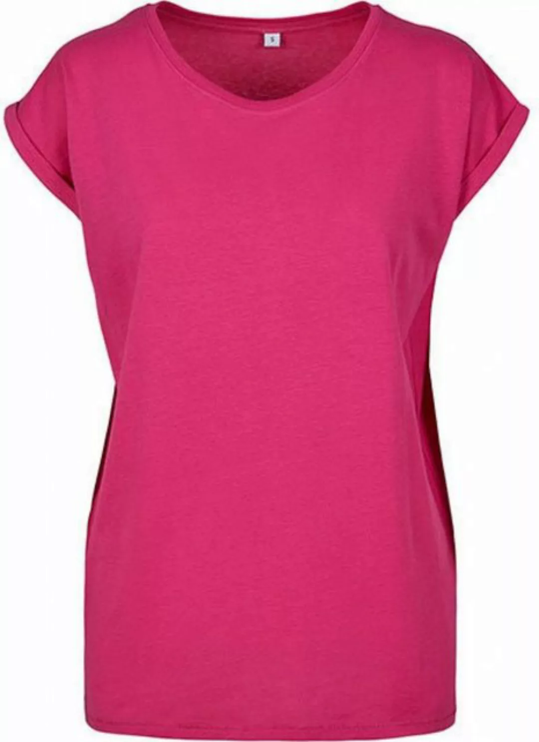 Build Your Brand Rundhalsshirt Ladies Extended Shoulder Damen T-Shirt günstig online kaufen