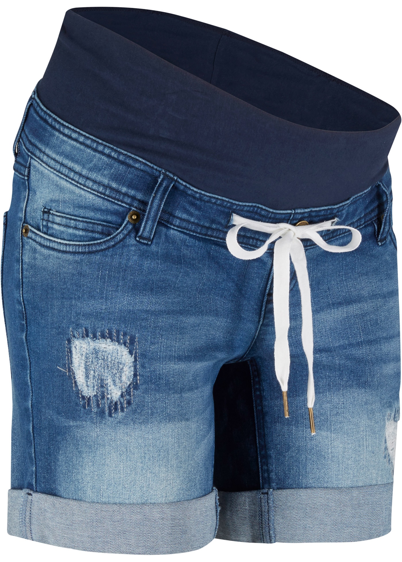 Umstands-Jeans-Shorts mit Bindeband günstig online kaufen