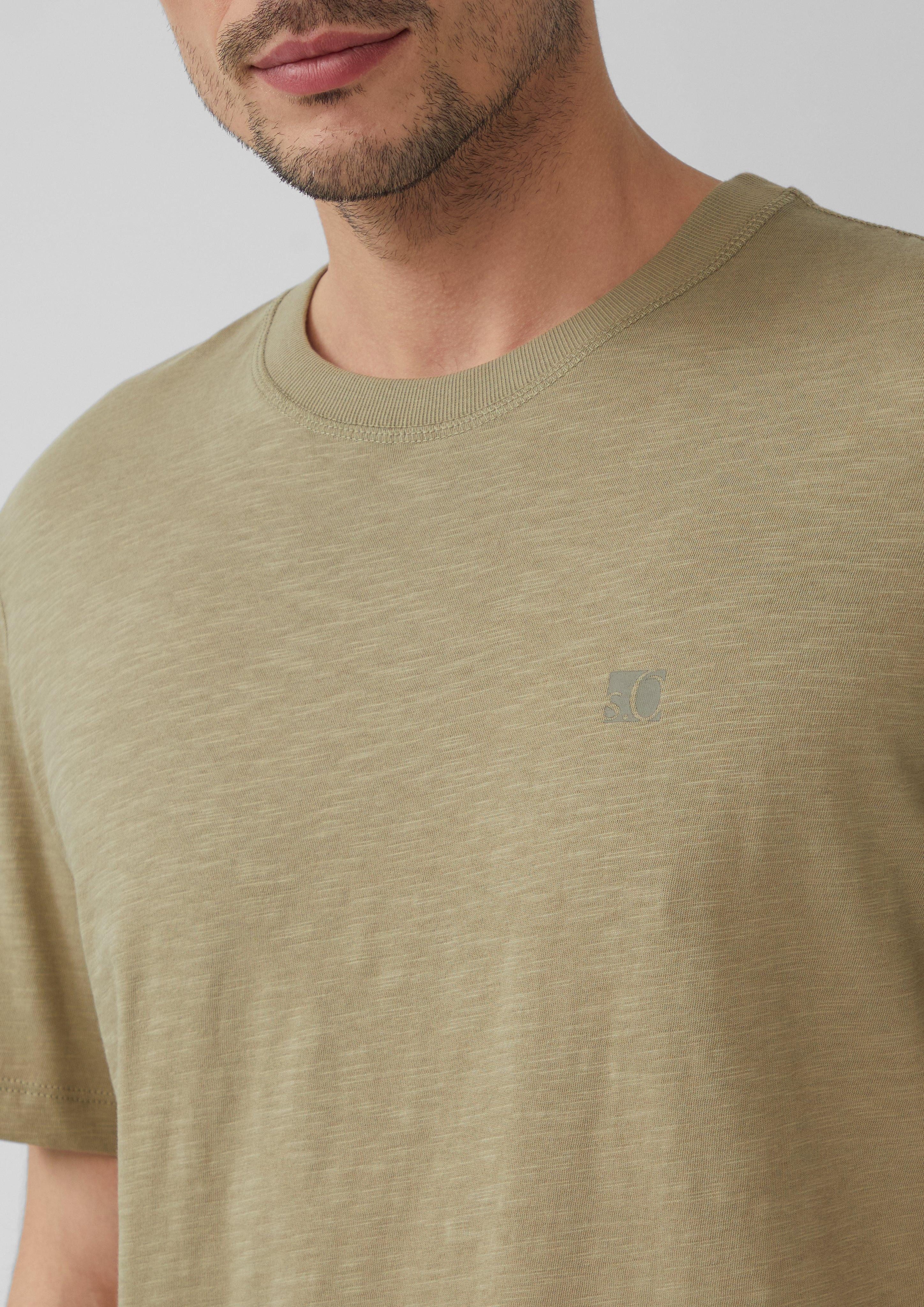 s.Oliver Kurzarmshirt Luftiges T-Shirt mit V-Ausschnitt günstig online kaufen