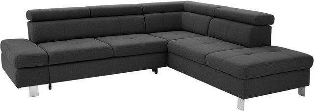 exxpo - sofa fashion Ecksofa Fiji, L-Form, mit Kopf- bzw. Rückenverstellung günstig online kaufen