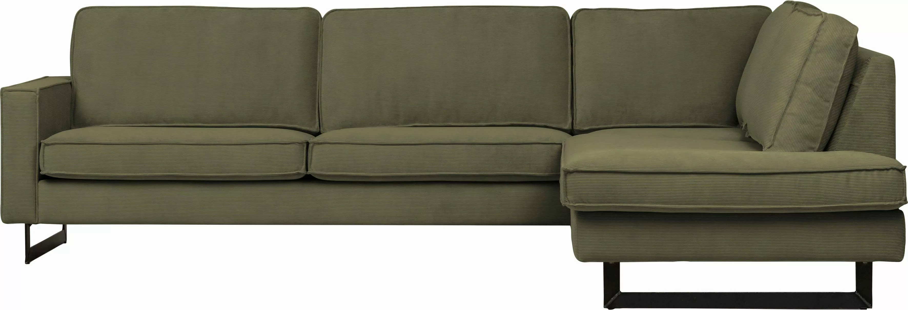 Places of Style Ecksofa "Pinto, 290 cm, Cord, Chenille, Lederoptik, Ottoman günstig online kaufen