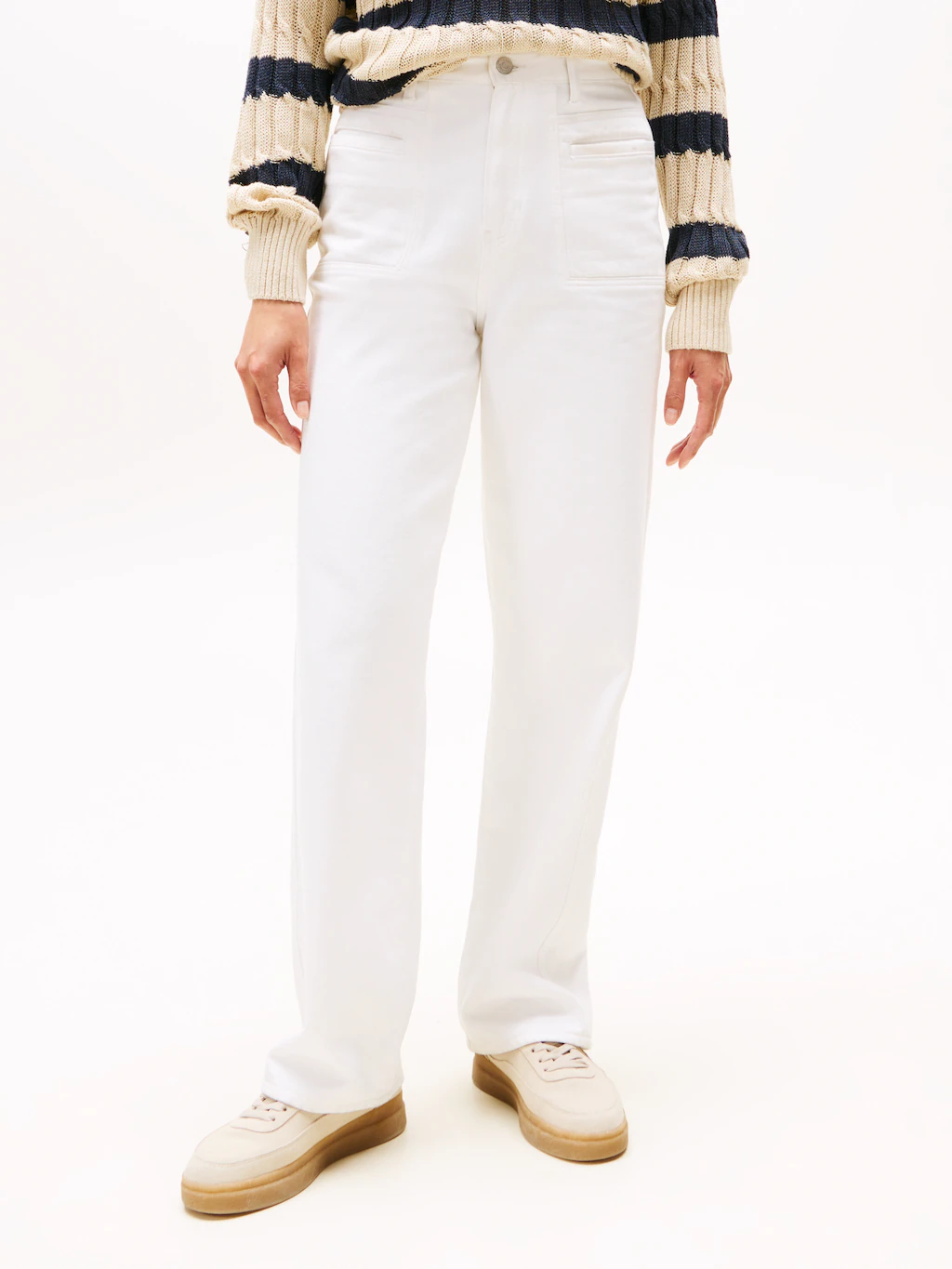 Tommy Hilfiger Straight-Jeans "DNM WHITE RELAXED STRAIGHT HW" günstig online kaufen
