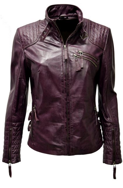 Zimmert Leather Lederjacke Amy (1-St) weiches Lammnappa Leder günstig online kaufen