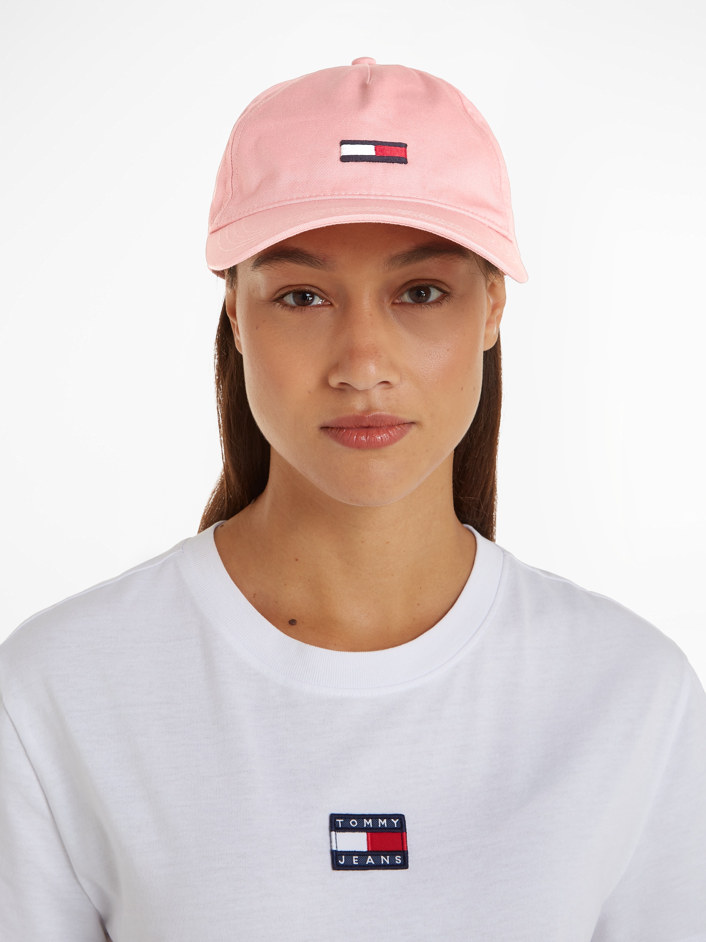 Tommy Jeans Baseball Cap "TJW ELONGATED FLAG CAP", mit Logostickerei günstig online kaufen