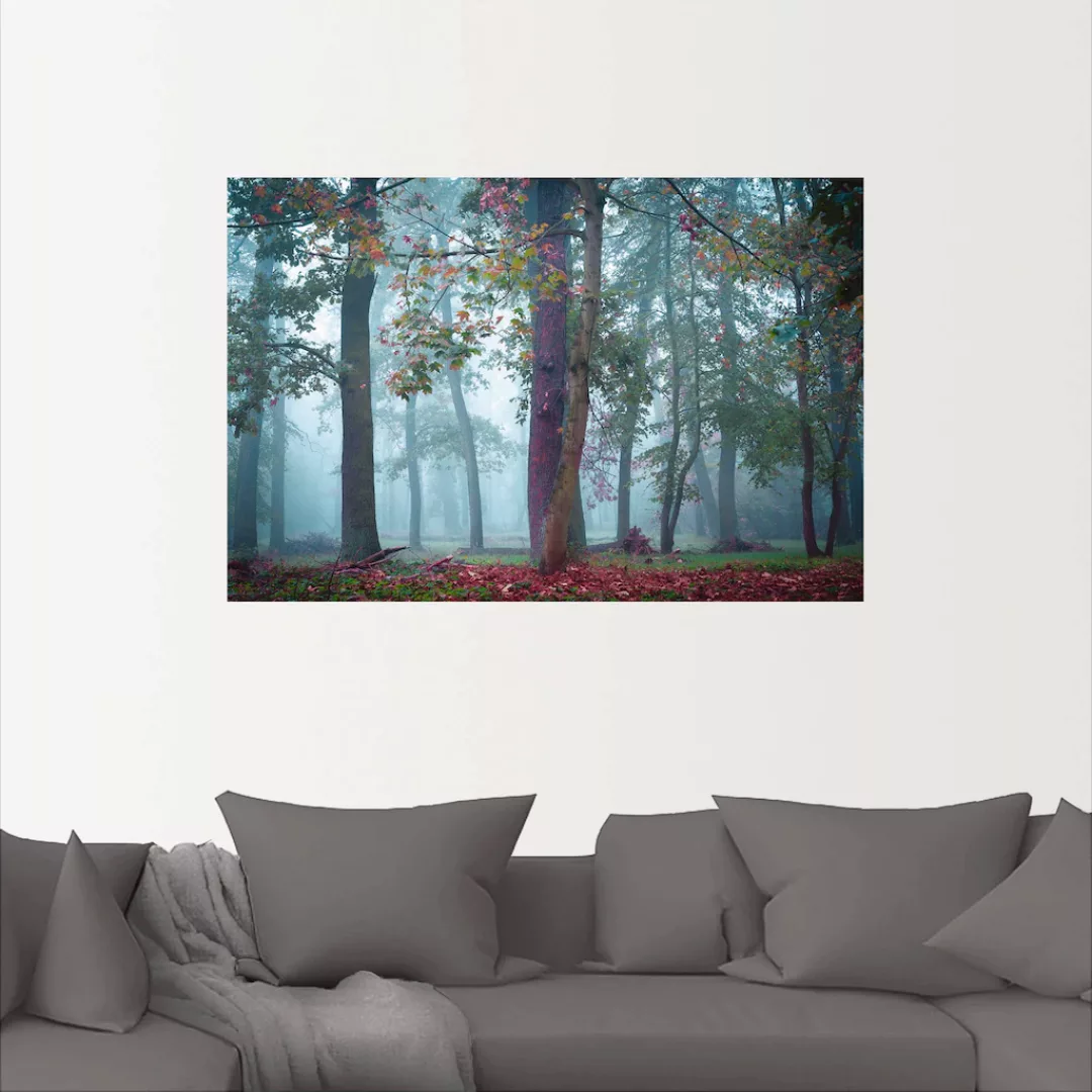 Artland Wandbild "Nebel im Wald", Waldbilder, (1 St.), als Alubild, Outdoor günstig online kaufen
