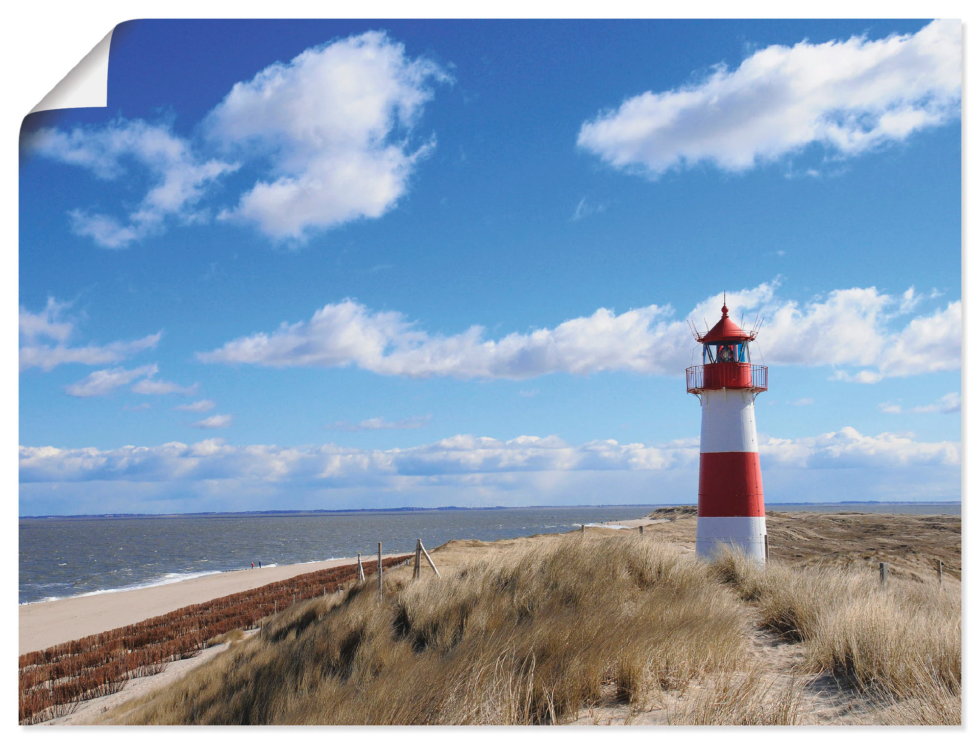 Artland Leinwandbild "Leuchtturm Sylt", Gebäude, (1 St.), auf Keilrahmen ge günstig online kaufen