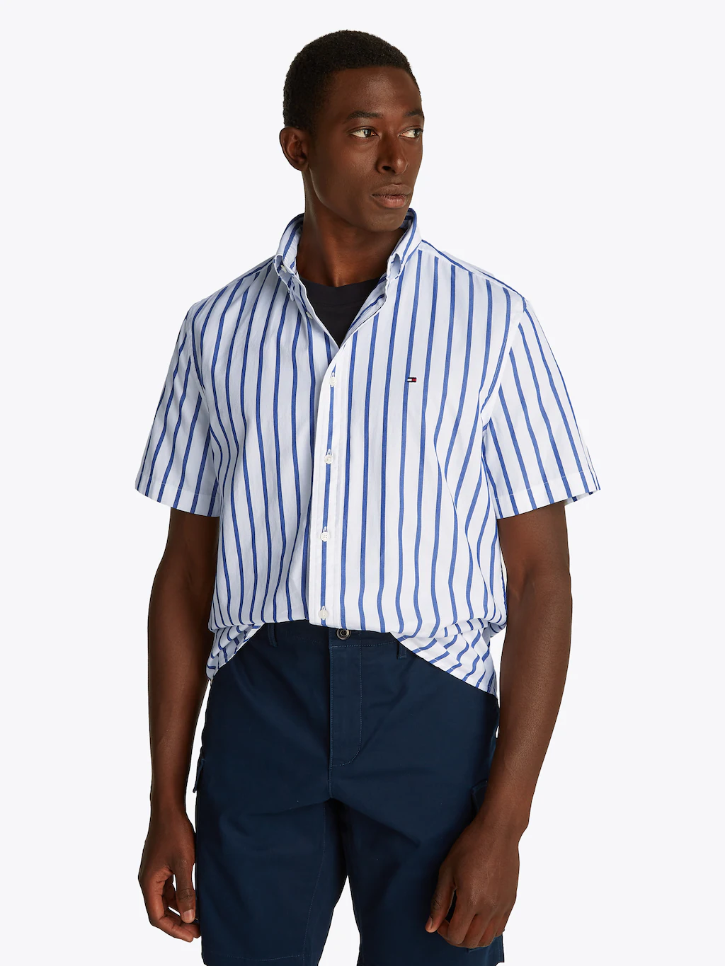 Tommy Hilfiger Kurzarmhemd "FLEX POPLIN STP SHIRT S/S" günstig online kaufen