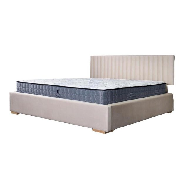 JVmoebel Bett, Beige Bett Doppelbett Holz Modern Bett Schlafzimmer Neu günstig online kaufen