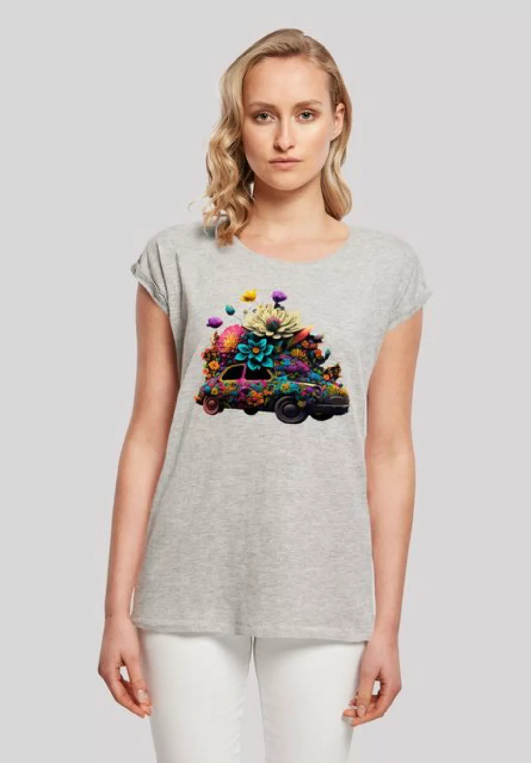 F4NT4STIC T-Shirt "Blumen Auto Tee", Print günstig online kaufen