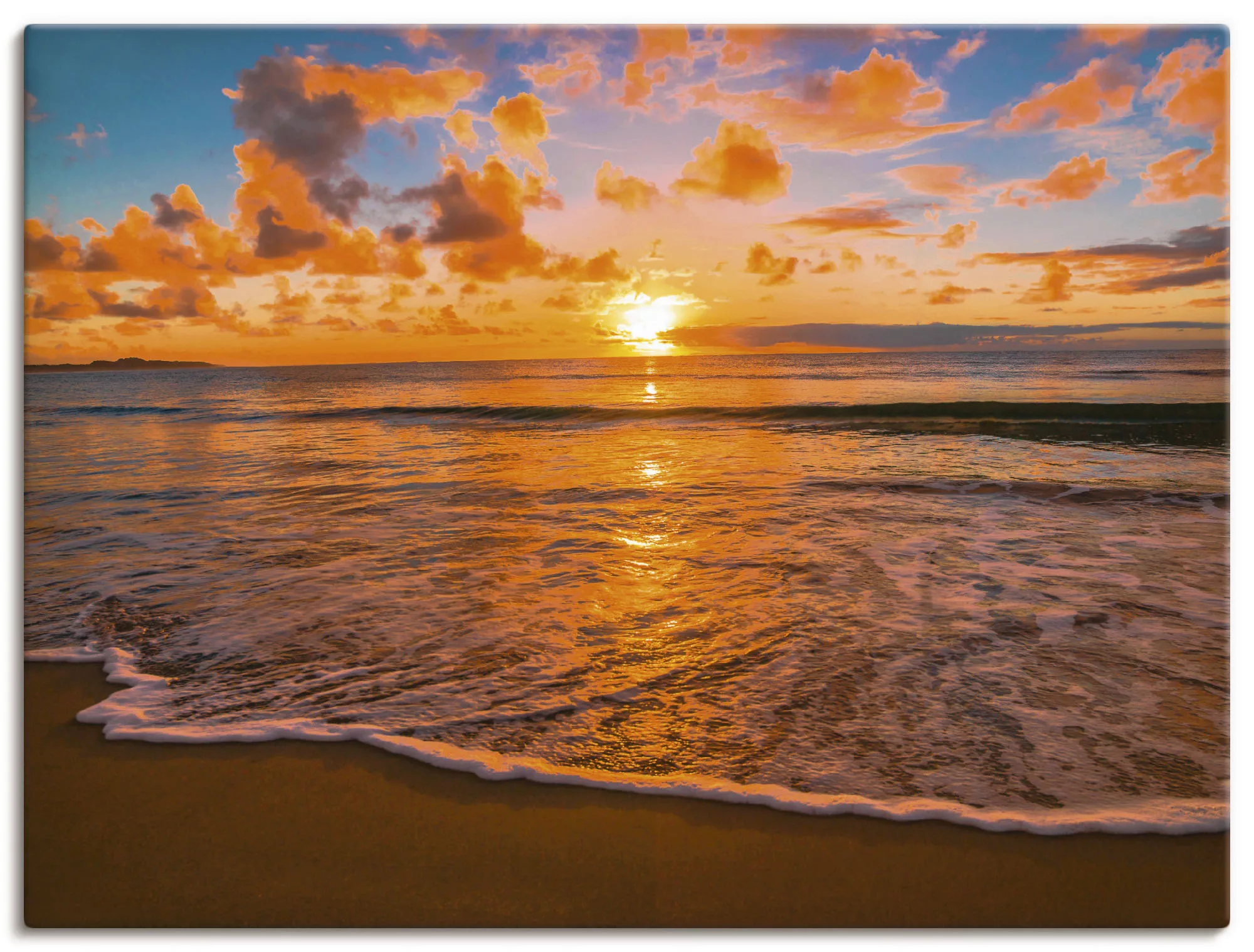 Artland Wandbild »Sonnenuntergang am Strand«, Sonnenaufgang & -untergang, ( günstig online kaufen