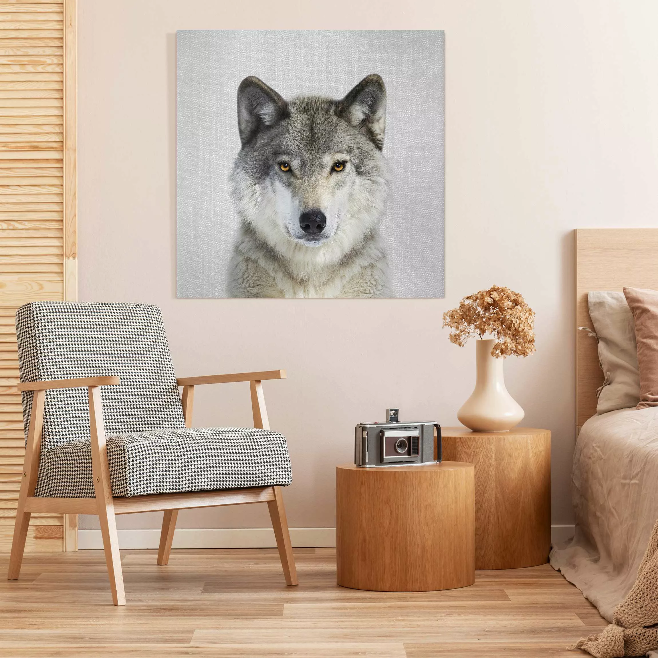 Leinwandbild Wolf Wendelin günstig online kaufen