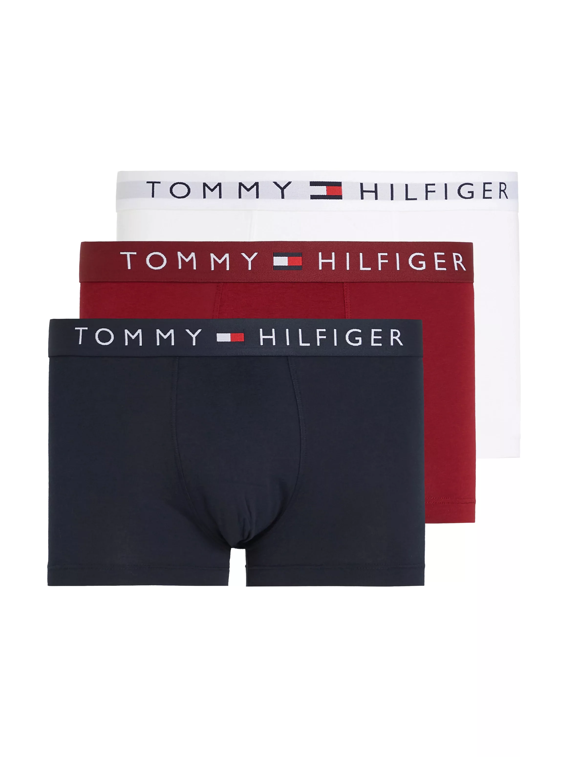Tommy Hilfiger Boxer Trunk 3-Pack Navy/White/Red - Größe S günstig online kaufen