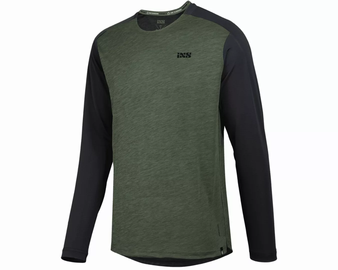 IXS Langarmshirt iXS Flow X Long Sleeve Jersey olive-solid black M (1-tlg) günstig online kaufen